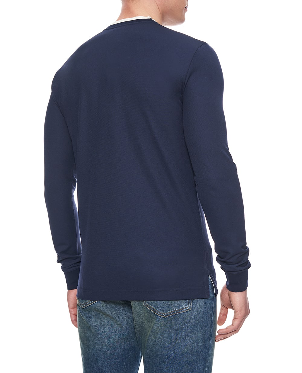 Лонгслив с вышивкой логотипа Dolce&Gabbana G8SW5Z-HU7WZ, синий цвет • Купить в интернет-магазине Kameron