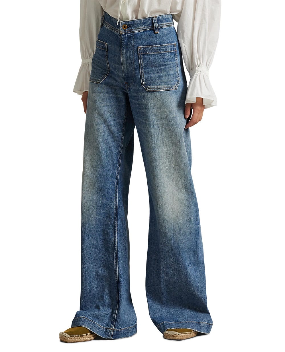 Джинси з високою посадкою Polo Ralph Lauren 211A96155001, синій колір • Купити в інтернет-магазині Kameron