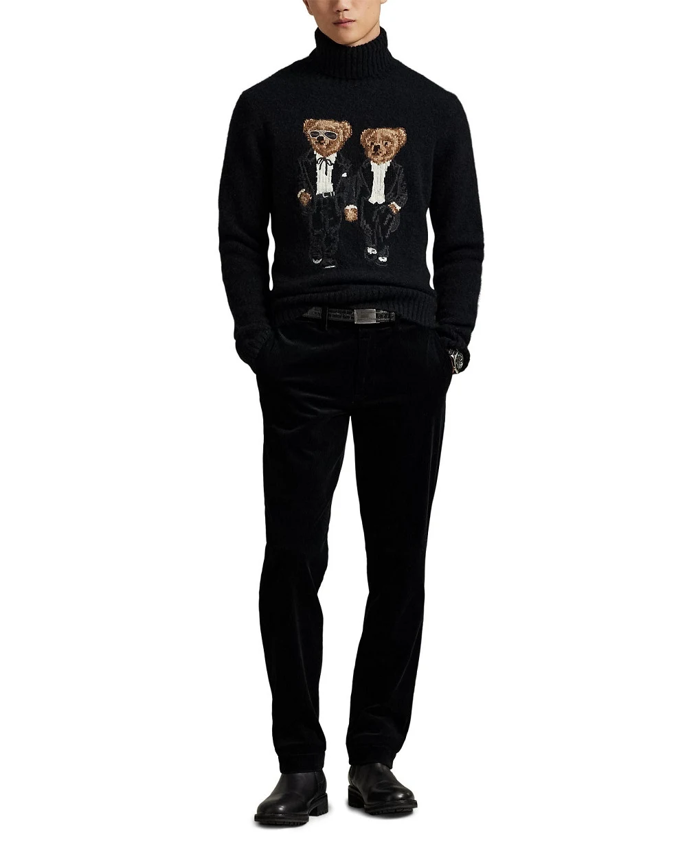 Свитер от Ralph & Ricky из шерсти Polo Ralph Lauren 710982141001, черный цвет • Купить в интернет-магазине Kameron