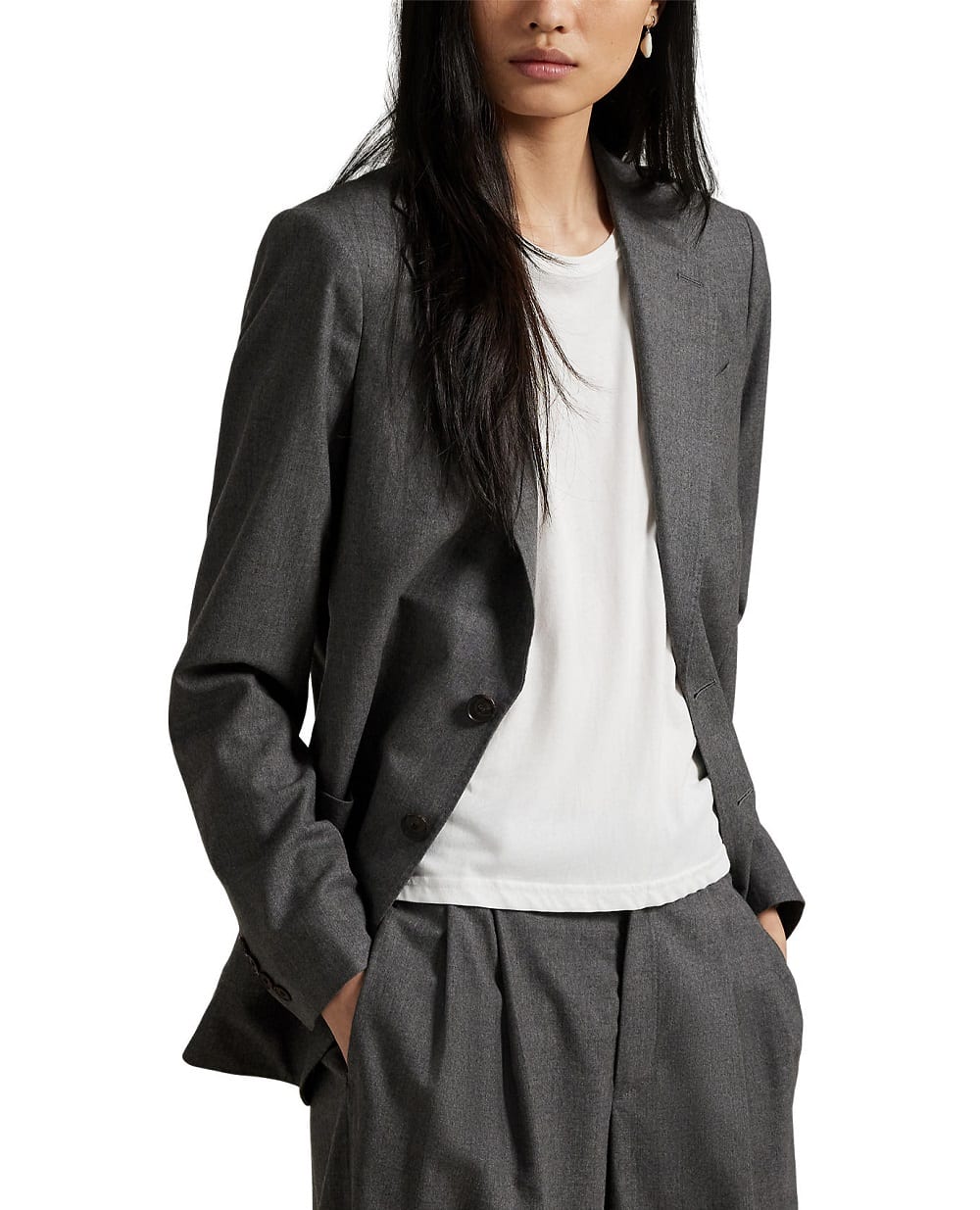 Блейзер із вовни Polo Ralph Lauren 211971389001, сірий колір • Купити в інтернет-магазині Kameron