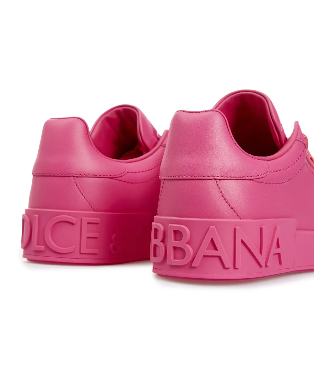 Кожаные сникеры Portofino Dolce&Gabbana CK1544-A1065-S, розовый цвет • Купить в интернет-магазине Kameron