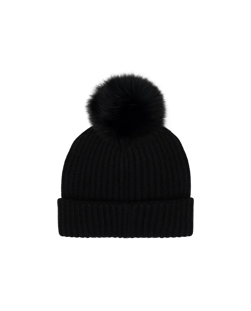 Шапка з кашеміру Yves Salomon 23WAA524XXMACA, чорний колір • Купити в інтернет-магазині Kameron