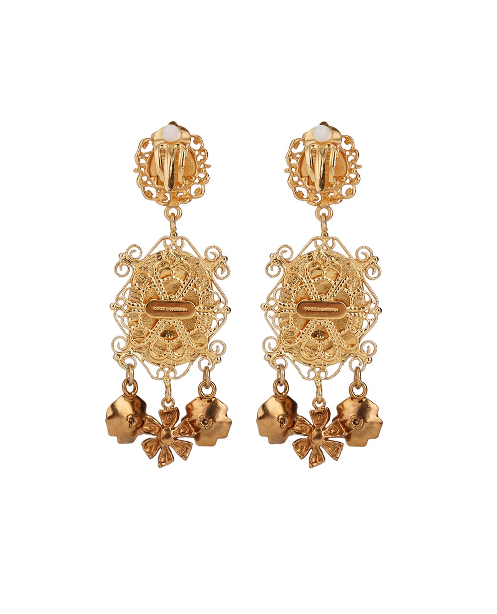 Кліпси Dolce&Gabbana WEG6M1-W0001, золотий колір • Купити в інтернет-магазині Kameron