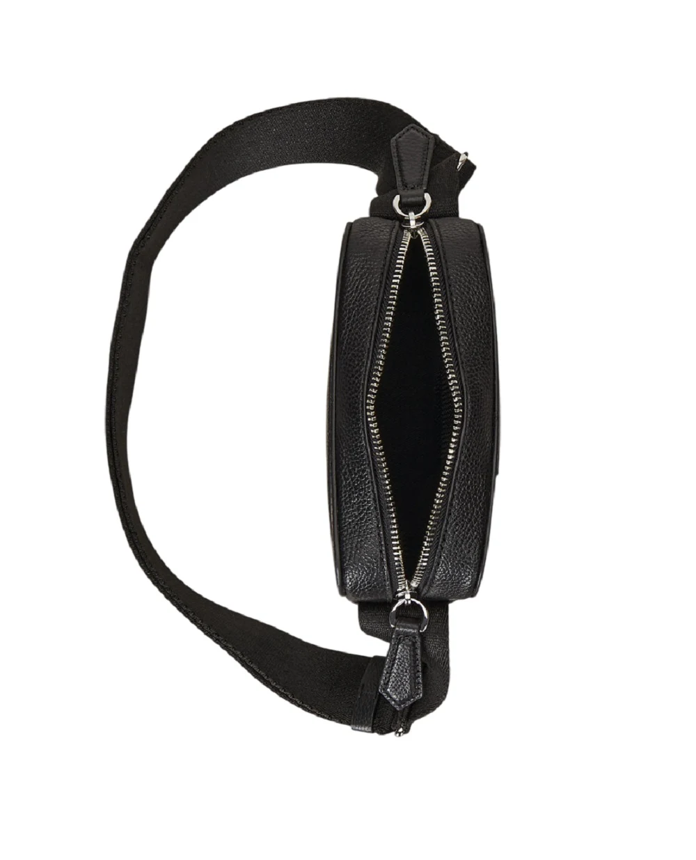 Сумка зі шкіри через плече Polo Ralph Lauren 405974608001, чорний колір • Купити в інтернет-магазині Kameron