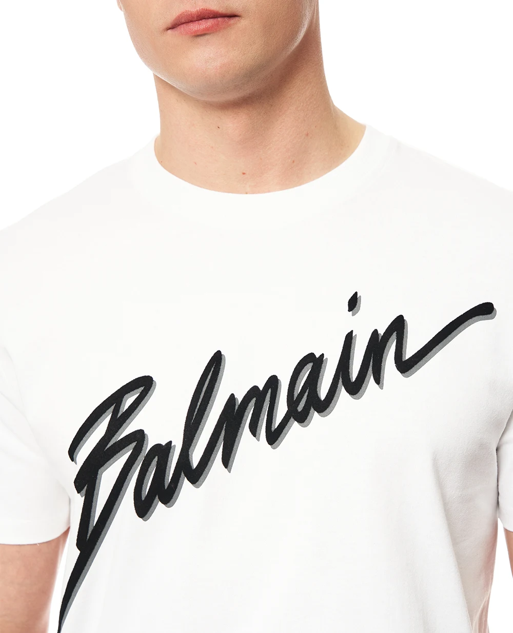 Футболка Balmain GH1EG000BC86, белый цвет • Купить в интернет-магазине Kameron