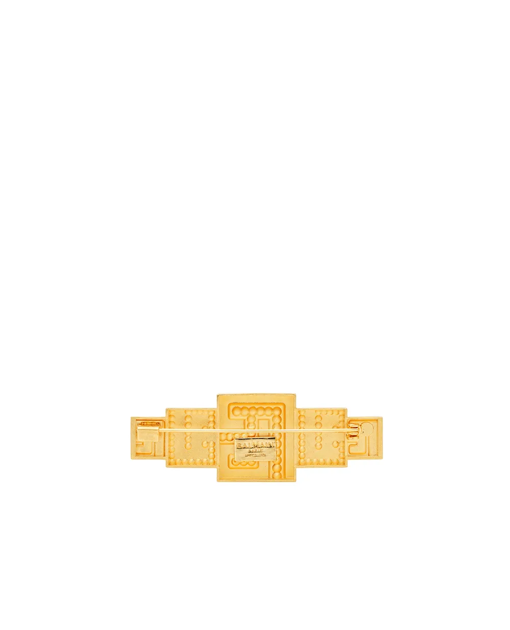 3D-Брошь с кристаллами Balmain GN1XM590MBAS, золотой цвет • Купить в интернет-магазине Kameron