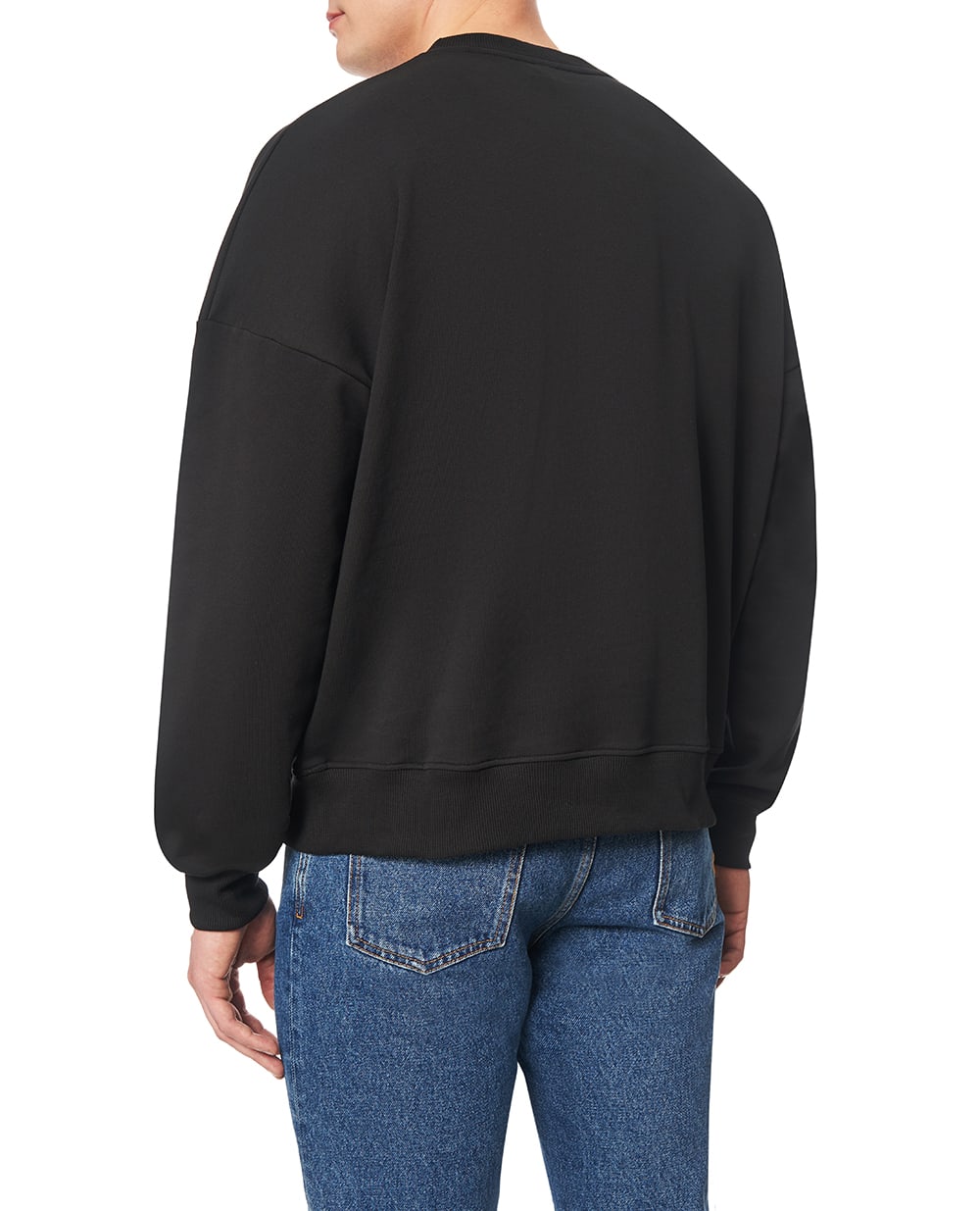 Світшот із оксамитовим логотипом Balmain GH1JS191GF46, чорний колір • Купити в інтернет-магазині Kameron