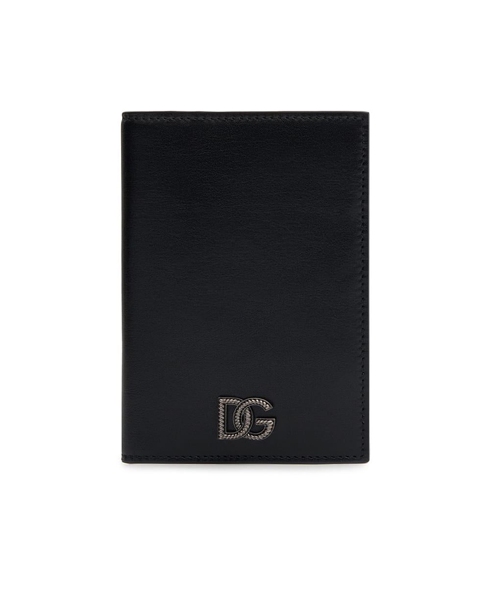 Паспортный чехол из телячьей кожи Dolce&Gabbana BP2215-AU994, черный цвет • Купить в интернет-магазине Kameron