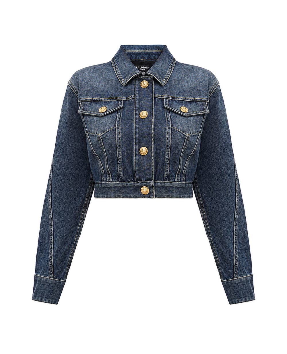 Джинсовая куртка Balmain EF1TC180DF65, синий цвет • Купить в интернет-магазине Kameron