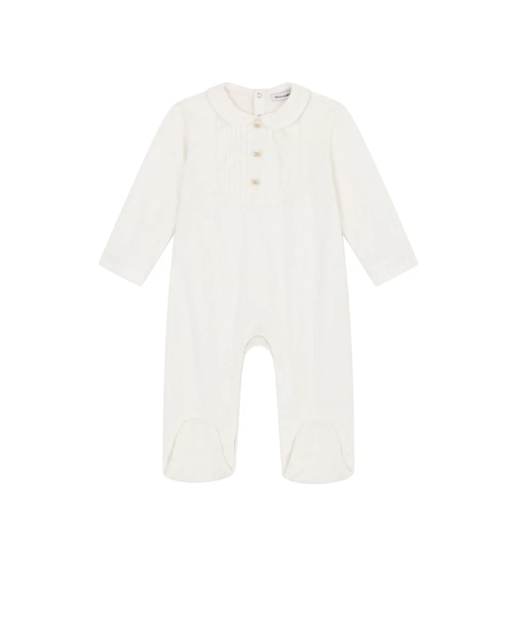 Подарочный набор  (человечек, шапочка, слюнявчик) Dolce&Gabbana Kids L1JO3A-G7BMZ, белый цвет • Купить в интернет-магазине Kameron