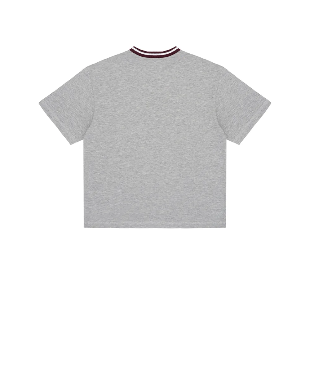 Детская футболка с вышивкой логотипа Dolce&Gabbana Kids L4JTJW-G7PUZ-S, серый цвет • Купить в интернет-магазине Kameron