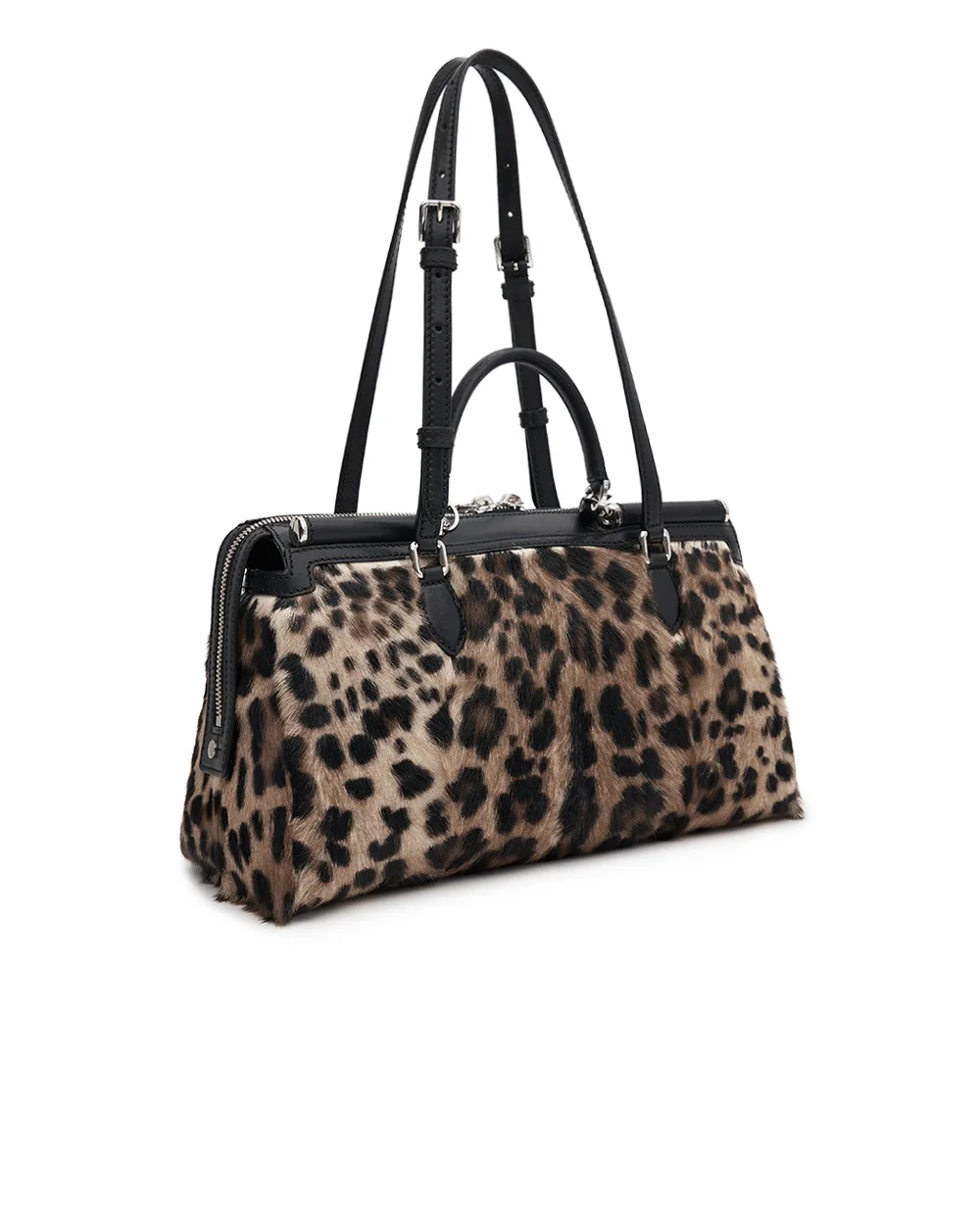 Сумка Vittoria с леопардовым принтом Dolce&Gabbana BB7844-AX853, коричневый цвет • Купить в интернет-магазине Kameron