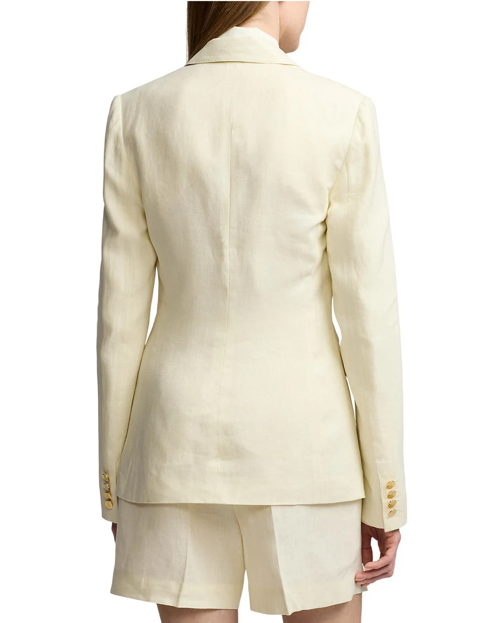  Лляний жакет Ralph Lauren Collection 290955045003, кремовий колір • Купити в інтернет-магазині Kameron