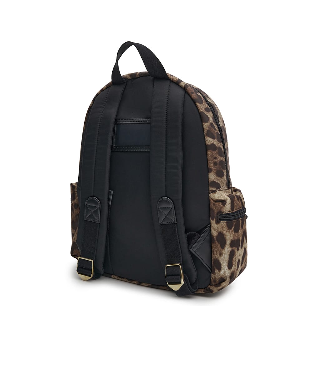 Детский рюкзак с леопардовым принтом Dolce&Gabbana Kids EB0206-AJ555, коричневый цвет • Купить в интернет-магазине Kameron