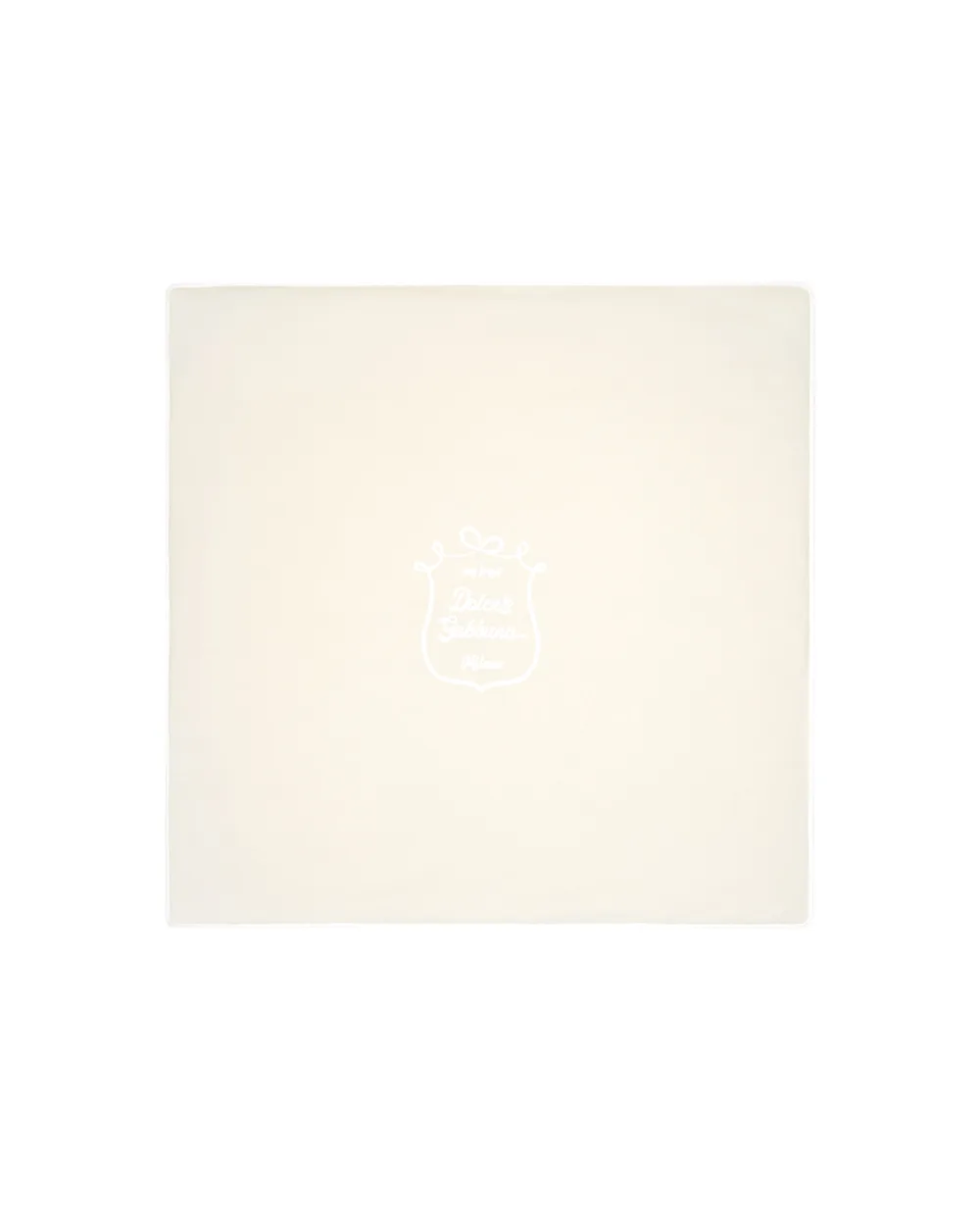 Детское утепленное одеяло из трикотажа с принтом Dolce&Gabbana Kids LNJA88-G7PTY, бежевый цвет • Купить в интернет-магазине Kameron