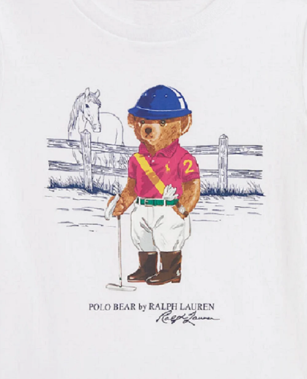 Детская футболка Polo Bear Polo Ralph Lauren Kids 312A96120001, белый цвет • Купить в интернет-магазине Kameron