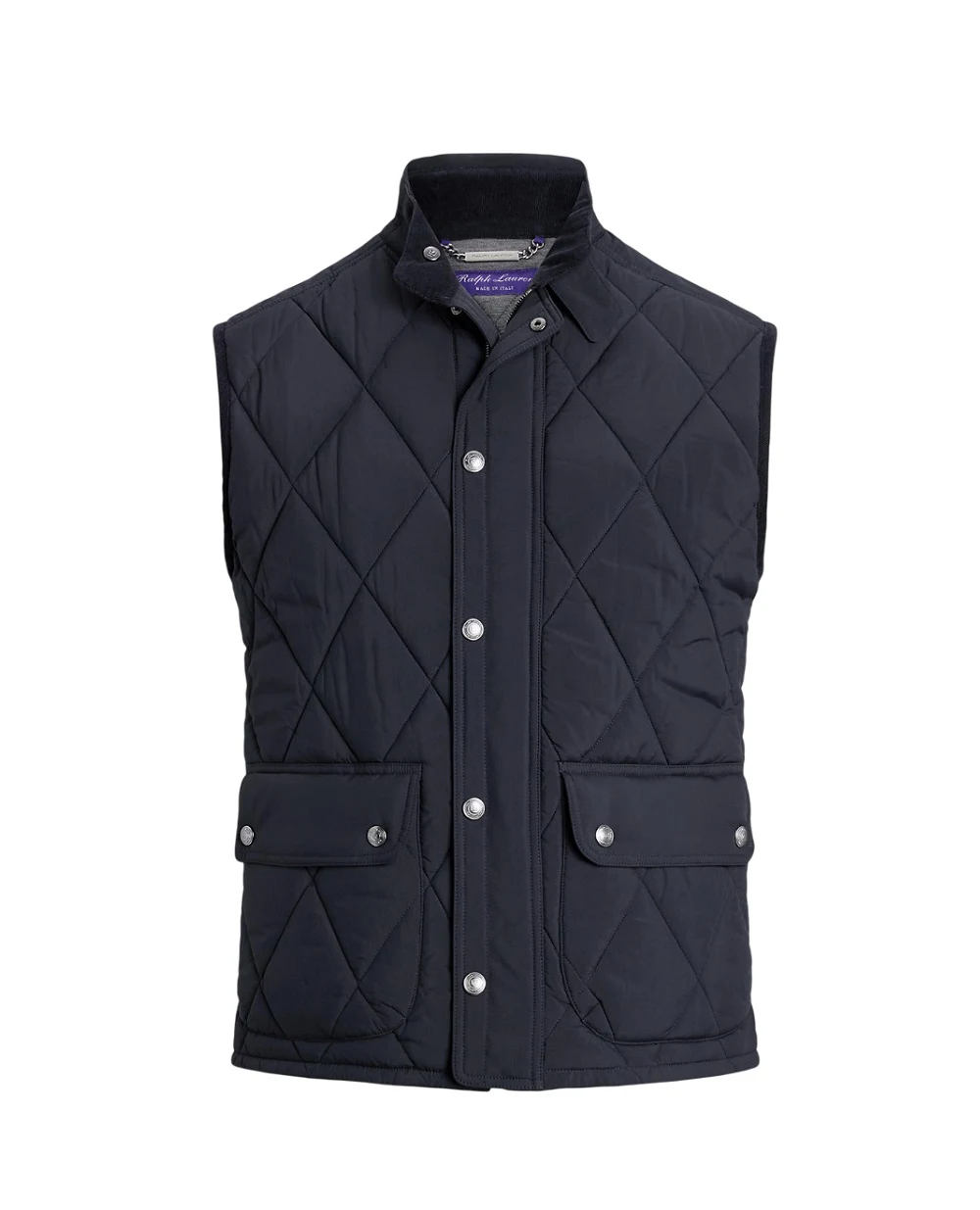 Жилет стьобаний Carleton Ralph Lauren Purple Label 790957970001, синій колір • Купити в інтернет-магазині Kameron