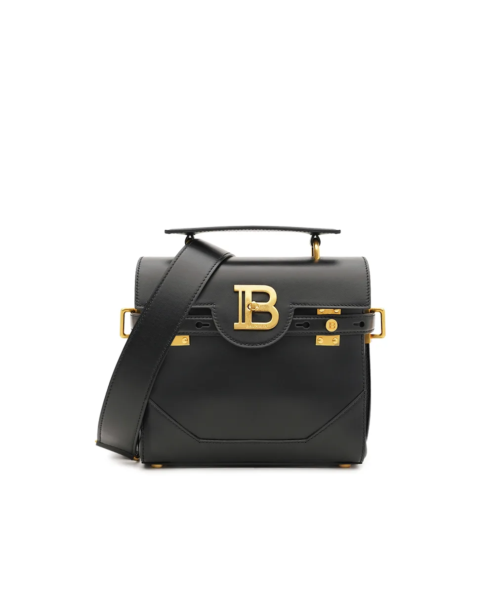  Шкіряна сумка B-Buzz 23 Balmain DN1DB526LAVE, чорний колір • Купити в інтернет-магазині Kameron