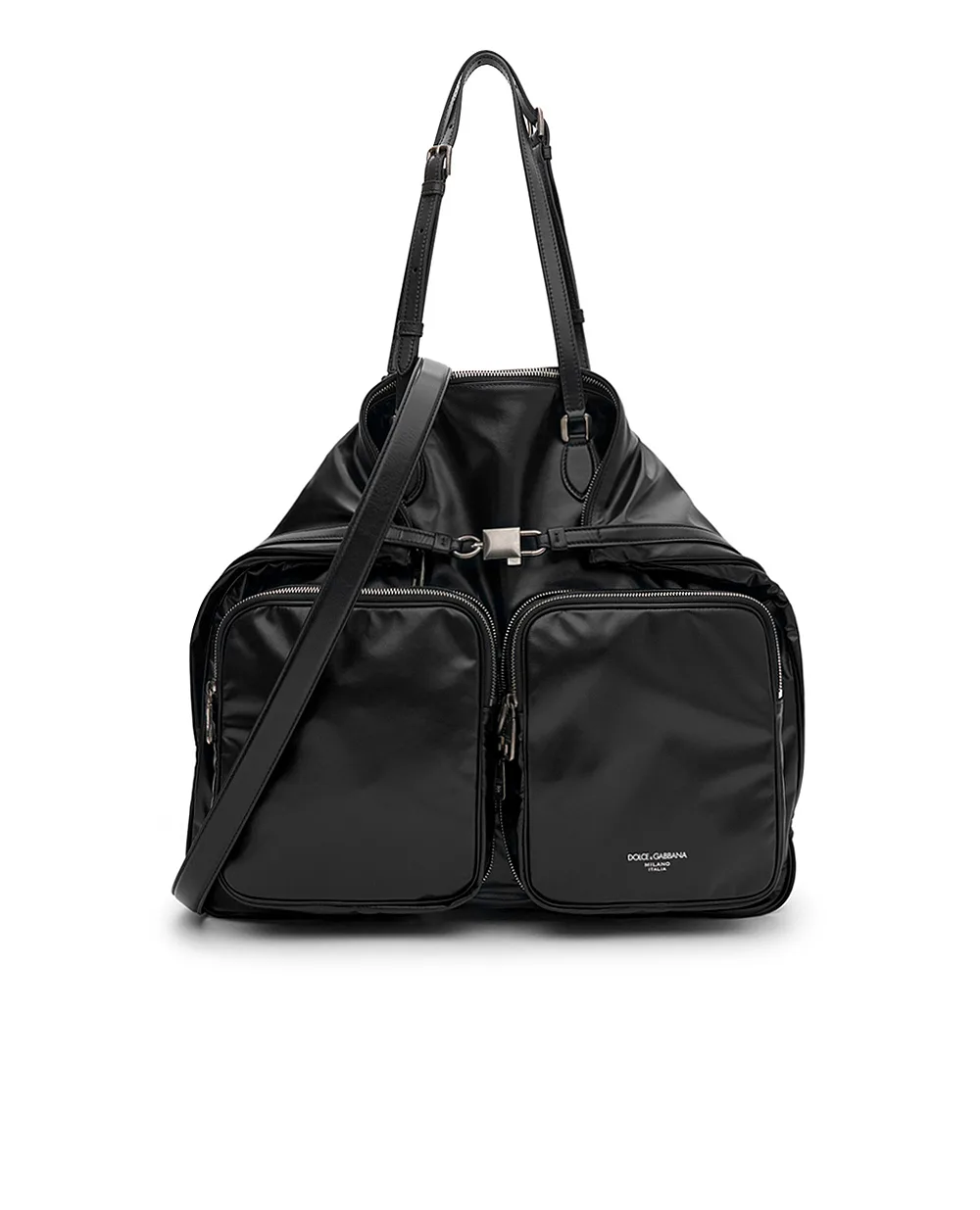 Сумка з телячої шкіри Dolce&Gabbana BM2117-AU996, чорний колір • Купити в інтернет-магазині Kameron