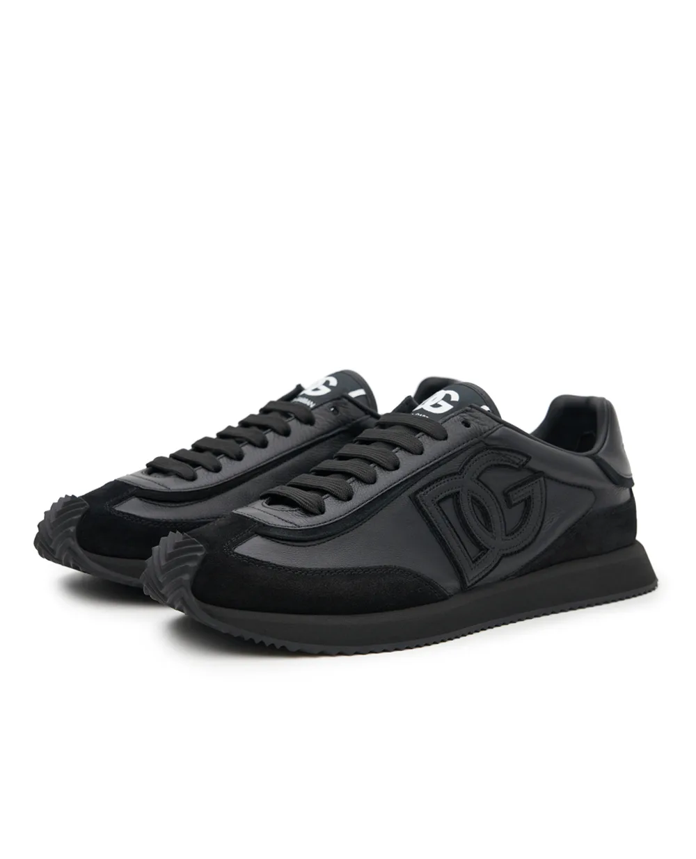 Кроссовки DG Cushion из телячьей кожи Dolce&Gabbana CS2288-A0124, черный цвет • Купить в интернет-магазине Kameron