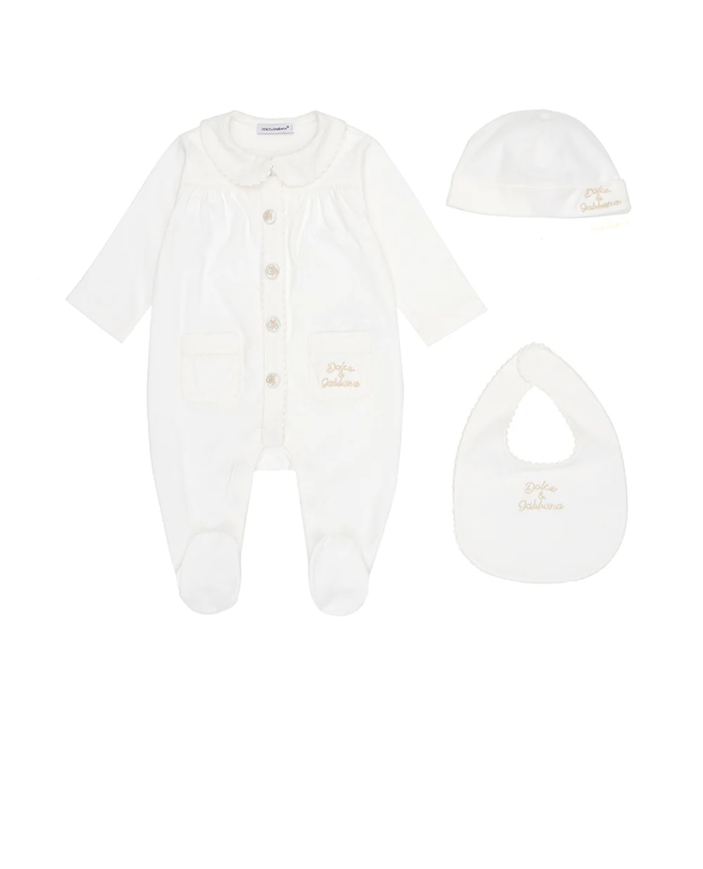 Детский подарочный набор Dolce&Gabbana Kids L2JO5A-G7PTG, белый цвет • Купить в интернет-магазине Kameron
