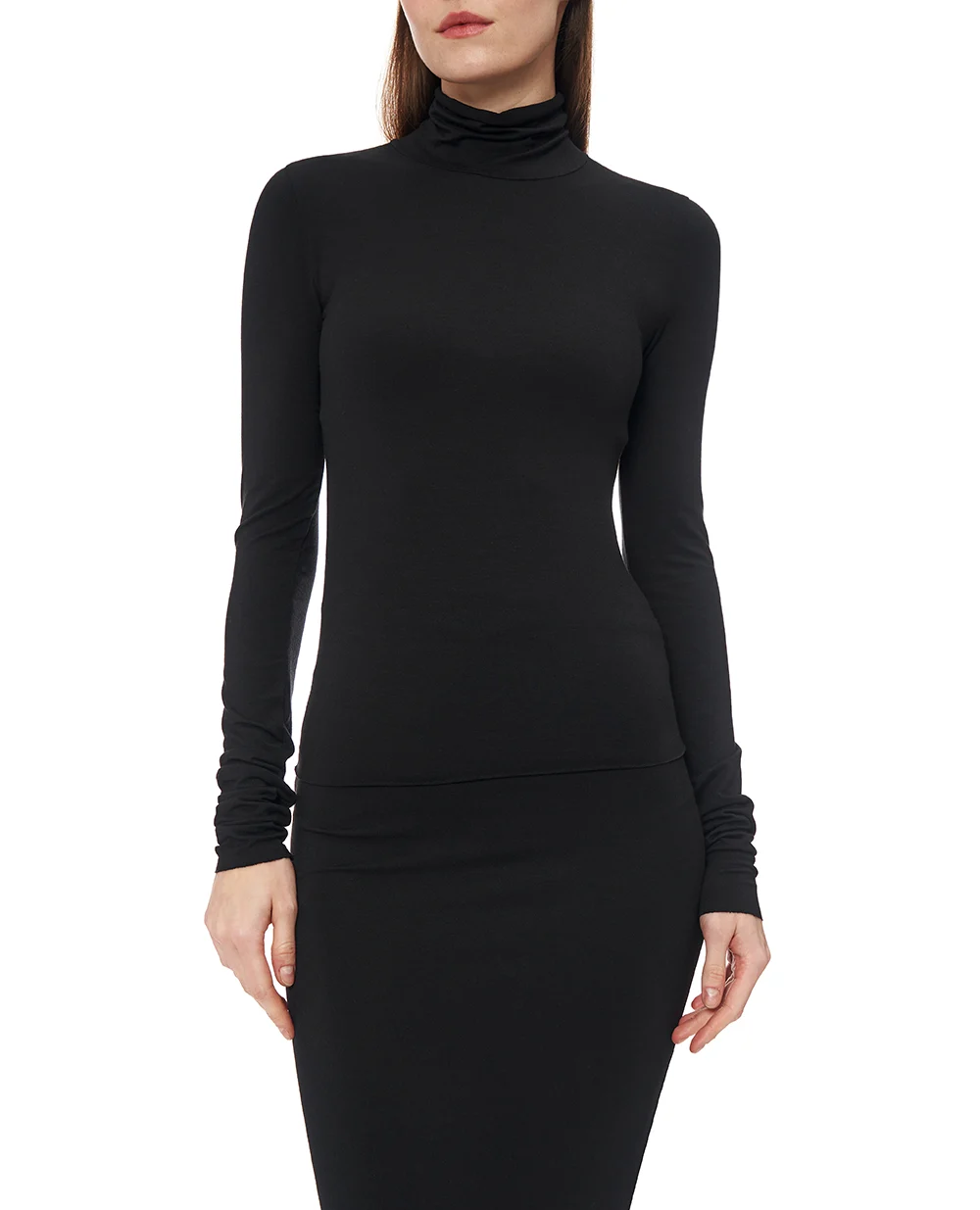 Топ із високим коміром Eterne CB373-13, чорний колір • Купити в інтернет-магазині Kameron