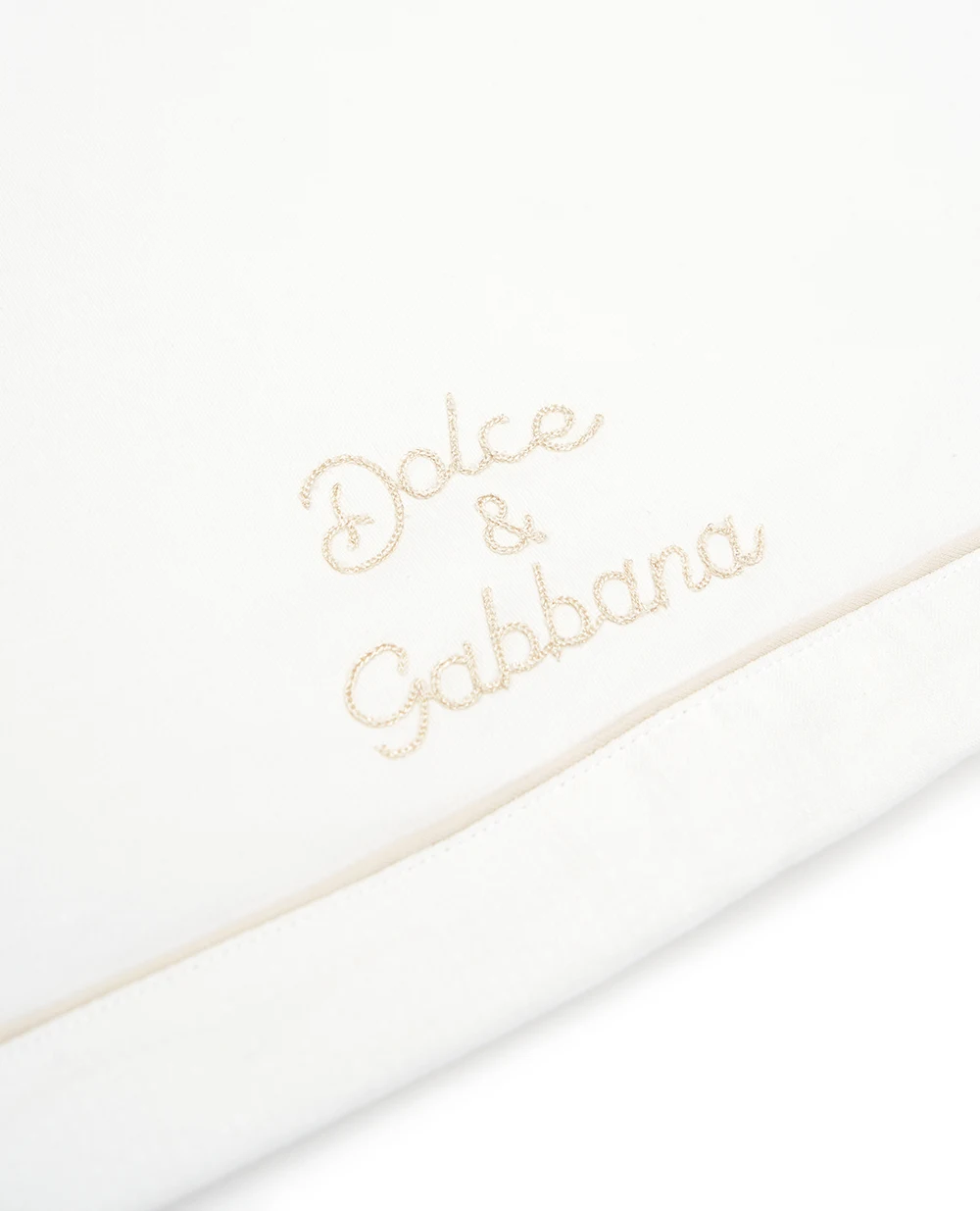 Детское мягкое одеяло Dolce&Gabbana Kids LNJAH3-G7PUP, белый цвет • Купить в интернет-магазине Kameron