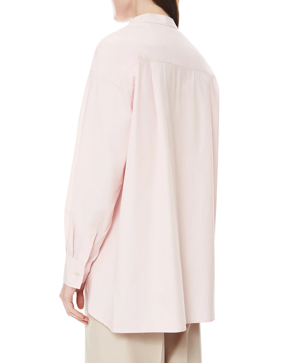 Рубашка из поплина Yves Salomon 26EYH00277COXW, розовый цвет • Купить в интернет-магазине Kameron