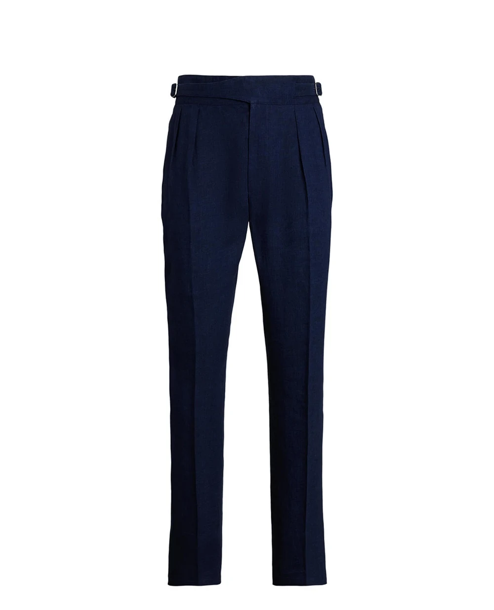 Льняные брюки Ralph Lauren Purple Label 798967887001, темно-синий цвет • Купить в интернет-магазине Kameron