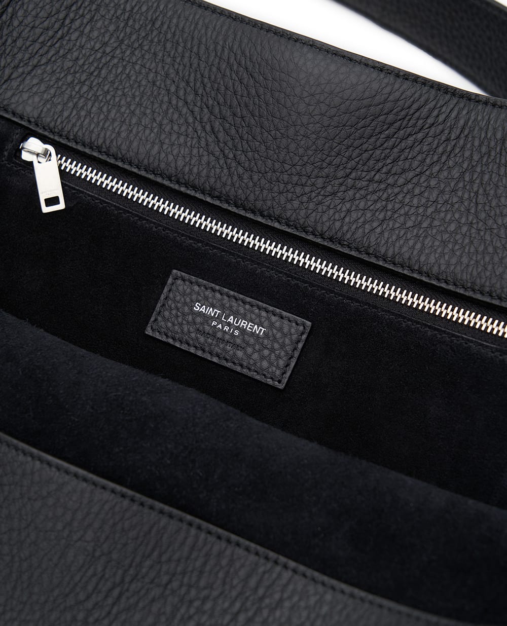 Шкіряна сумка LE 5 À 7 BEA Saint Laurent 763435-AAEQC, чорний колір • Купити в інтернет-магазині Kameron