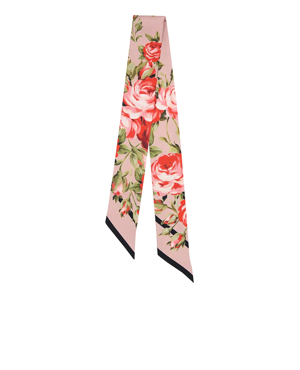 Повязка из шёлка с цветочным принтом Dolce&Gabbana FS215A-GDDPM, розовый цвет • Купить в интернет-магазине Kameron