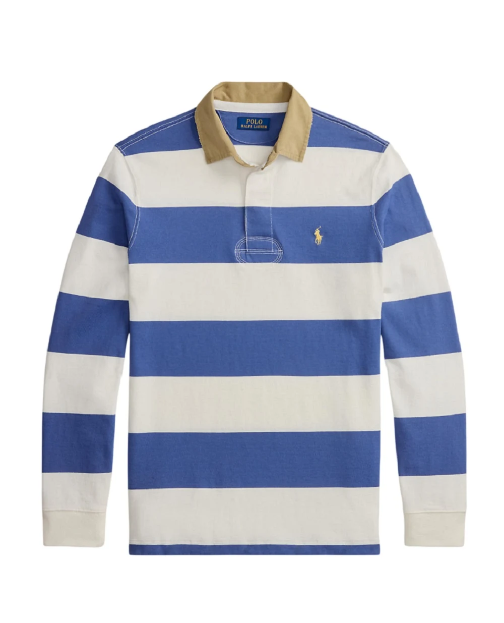 Поло с длинным рукавом Polo Ralph Lauren 710P05317002, синий цвет • Купить в интернет-магазине Kameron