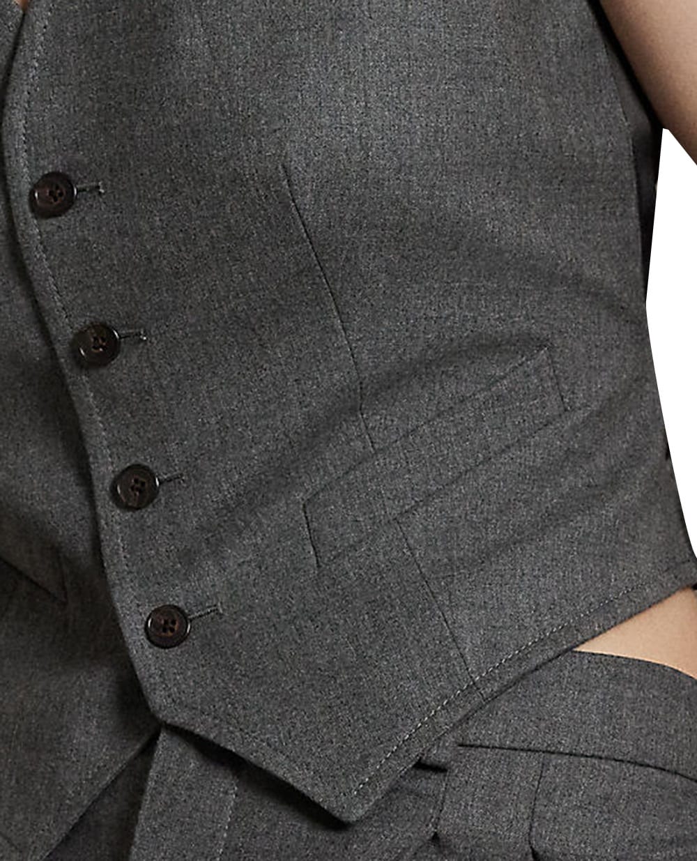 Жилет из шерсти Polo Ralph Lauren 211972643001, серый цвет • Купить в интернет-магазине Kameron