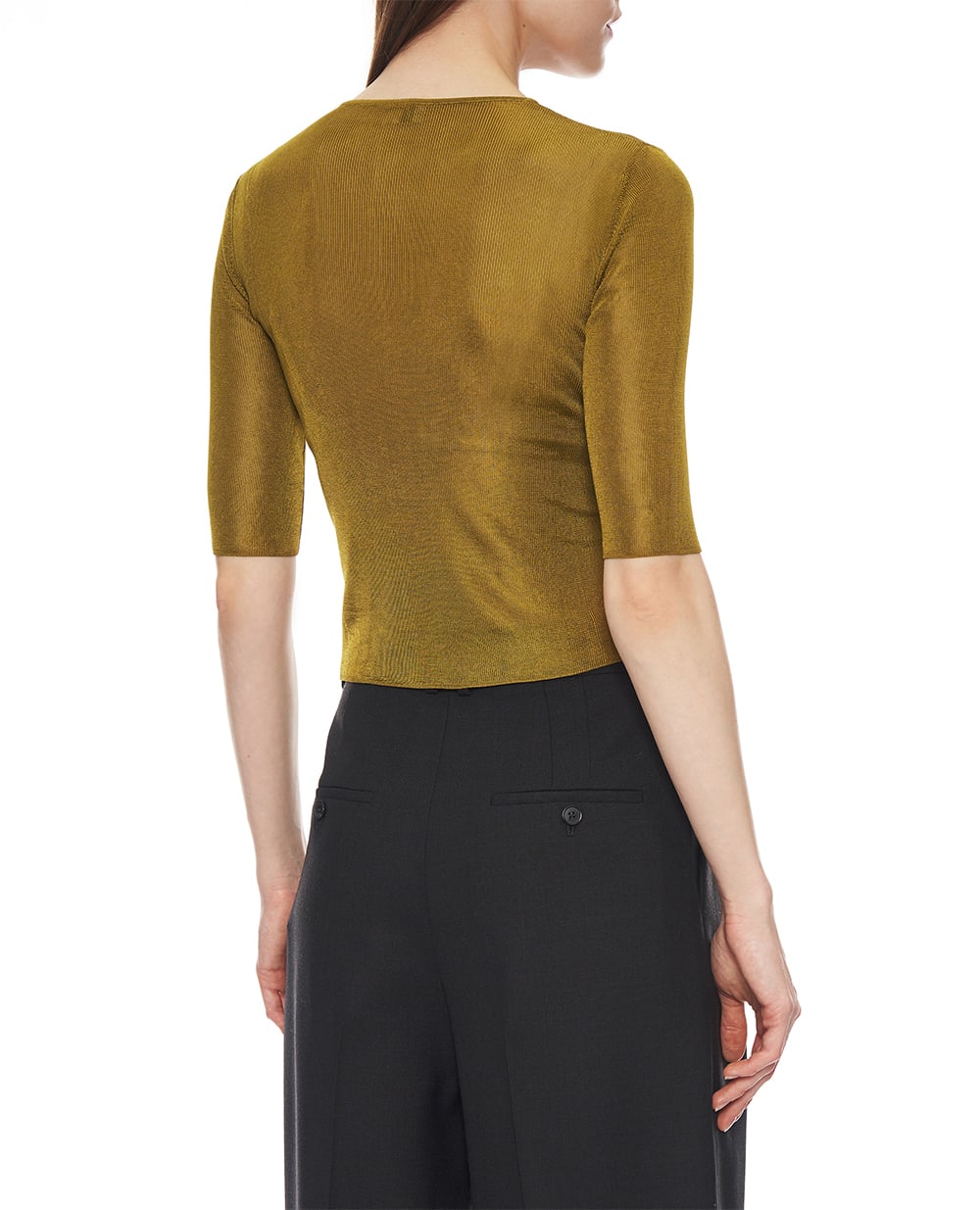 Топ Saint Laurent 819910-Y75WA, коричневий колір • Купити в інтернет-магазині Kameron