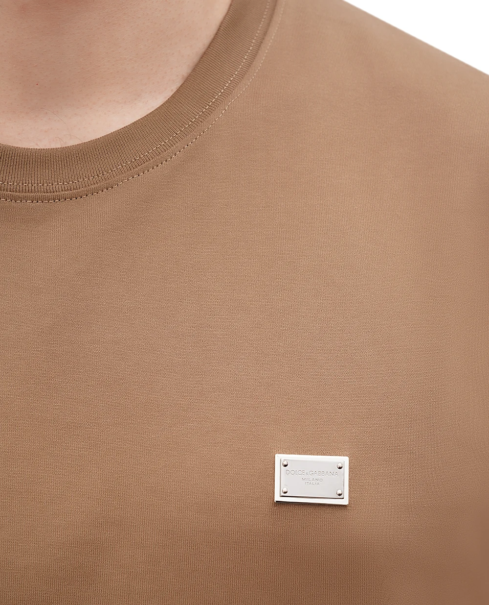 Футболка Dolce&Gabbana G8RN8T-G7N7A, коричневый цвет • Купить в интернет-магазине Kameron