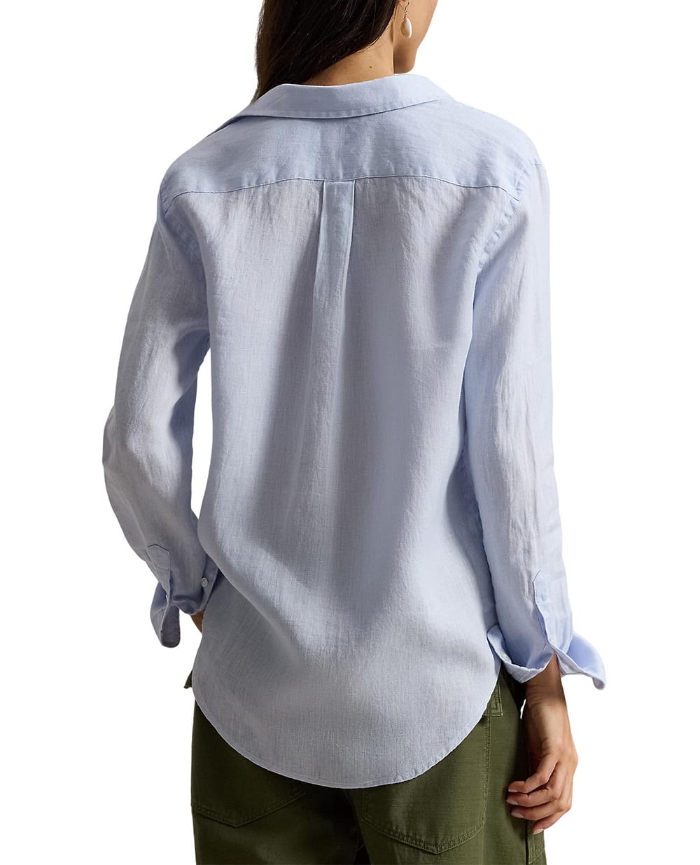 Лляна сорочка Polo Ralph Lauren 211970730503, блакитний колір • Купити в інтернет-магазині Kameron