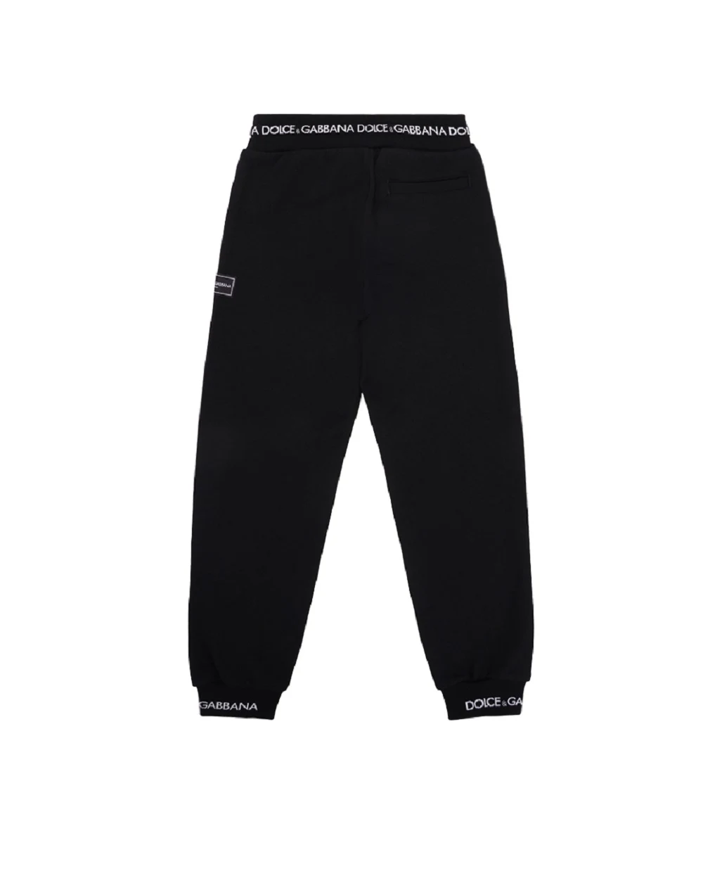 Детские спортивные брюки (костюм) Dolce&Gabbana Kids L4JPFE-G7M4G-B, черный цвет • Купить в интернет-магазине Kameron