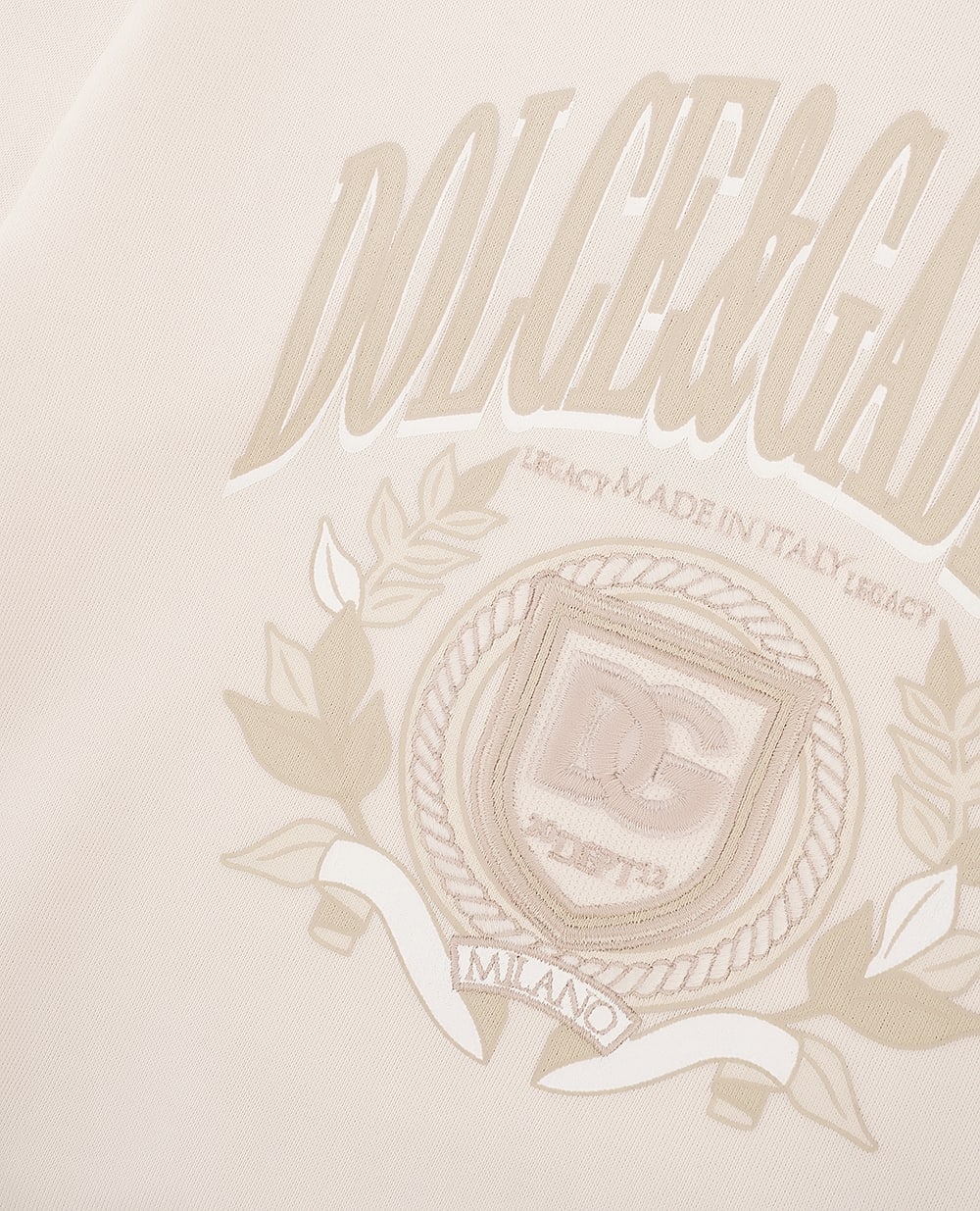 Детское худи (костюм) Dolce&Gabbana Kids L4JWLV-G7O5B-S, молочный цвет • Купить в интернет-магазине Kameron