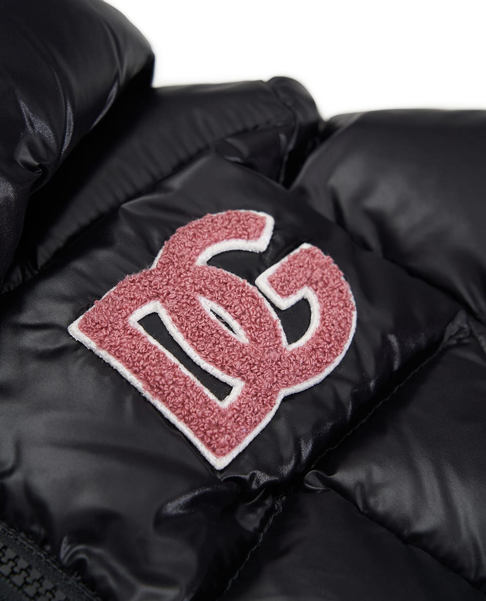 Детский пуховик Dolce&Gabbana Kids L5JBS2-G7PK0-B, черный цвет • Купить в интернет-магазине Kameron