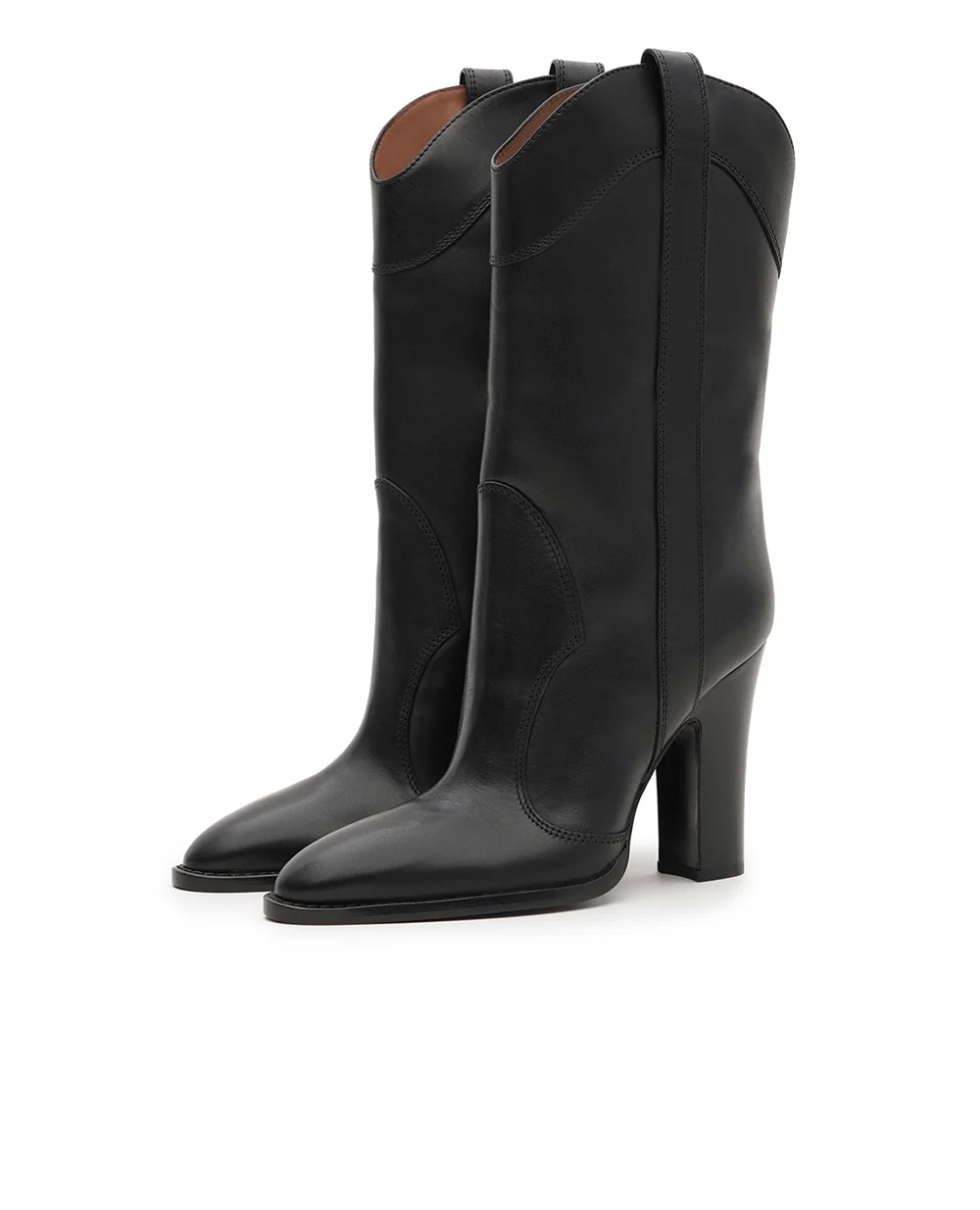 Сапоги Lavinia Western из кожи Paris Texas PX1811-XLTVT, черный цвет • Купить в интернет-магазине Kameron