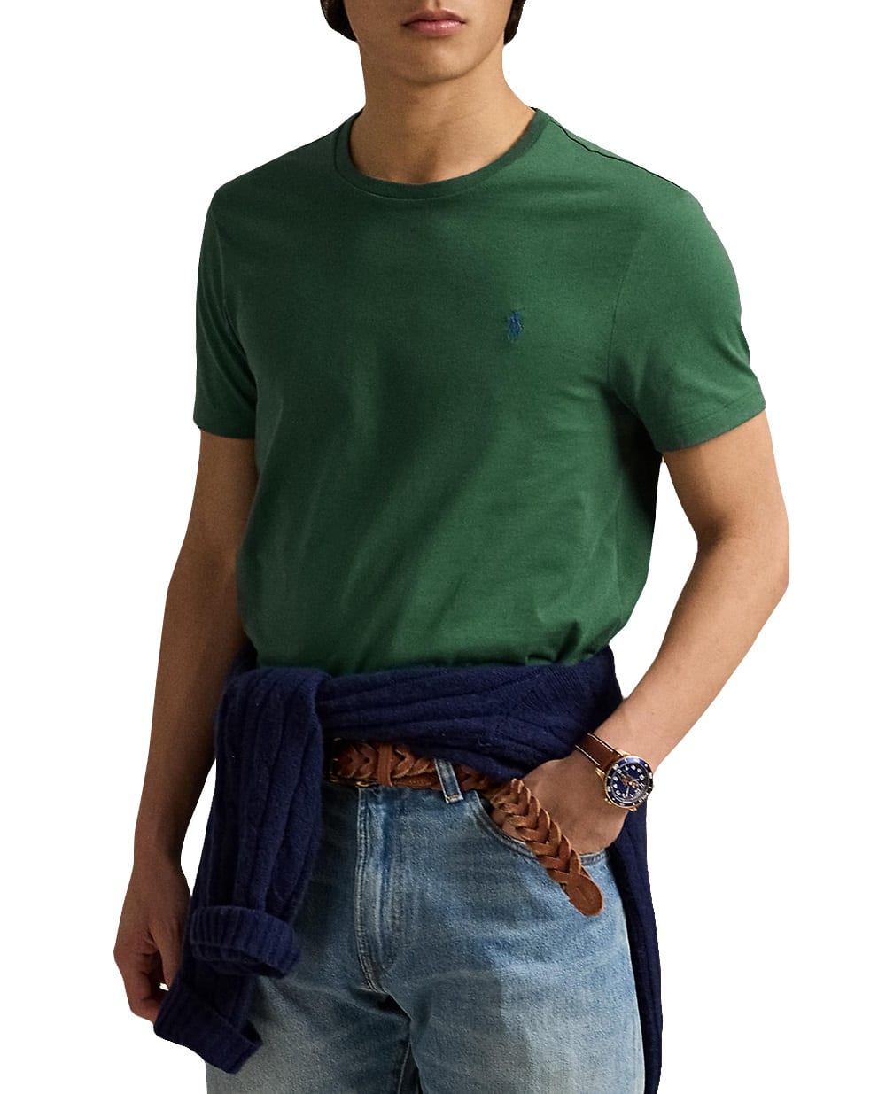 Футболка Polo Ralph Lauren 710671438425, зелений колір • Купити в інтернет-магазині Kameron