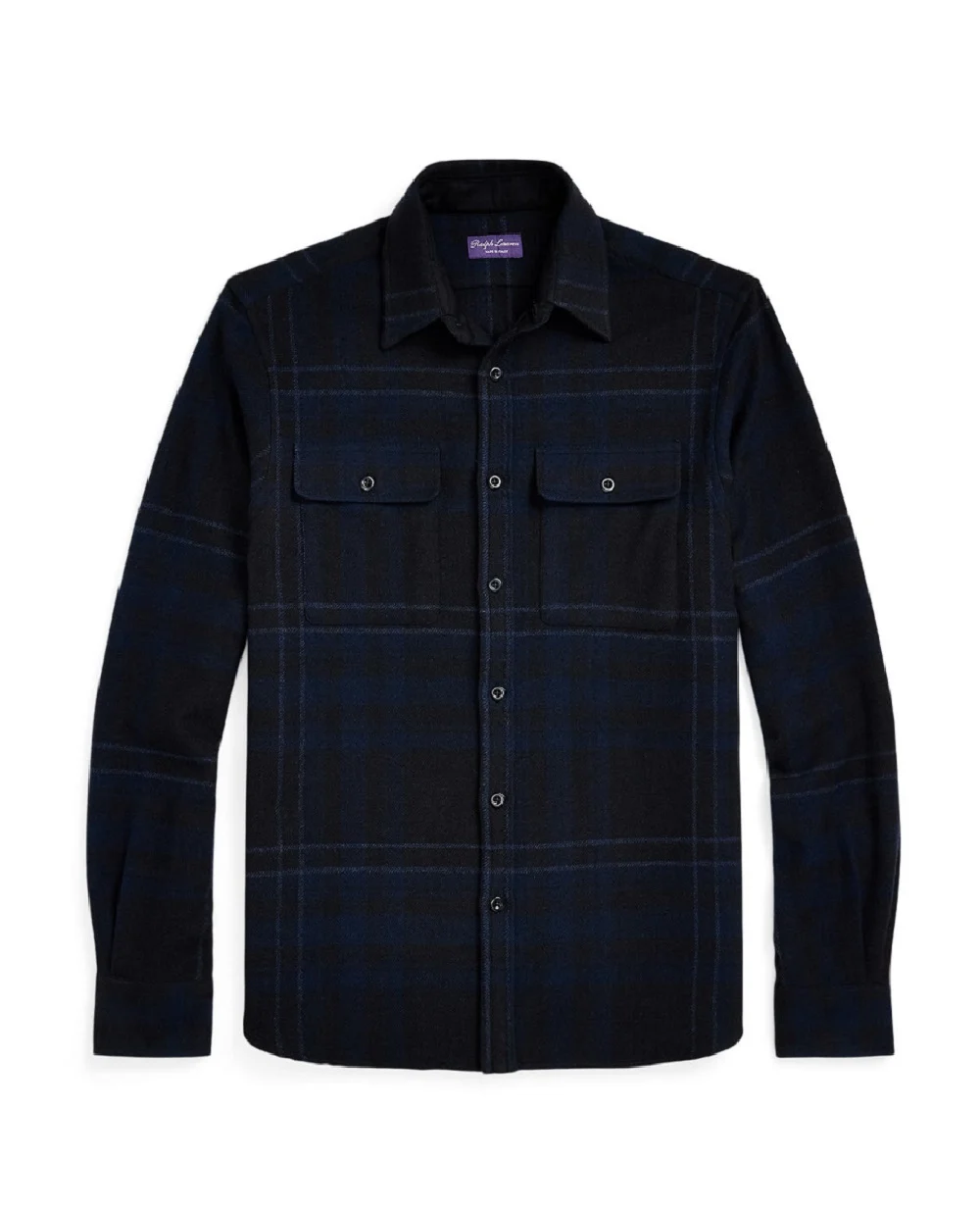 Рубашка Ralph Lauren Purple Label 790957856001, темно-синий цвет • Купить в интернет-магазине Kameron