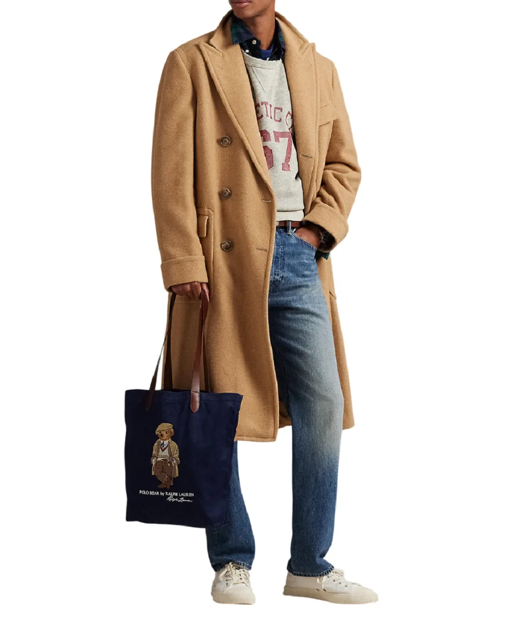 Сумка-шоппер Polo Ralph Lauren 405974589001, синий цвет • Купить в интернет-магазине Kameron