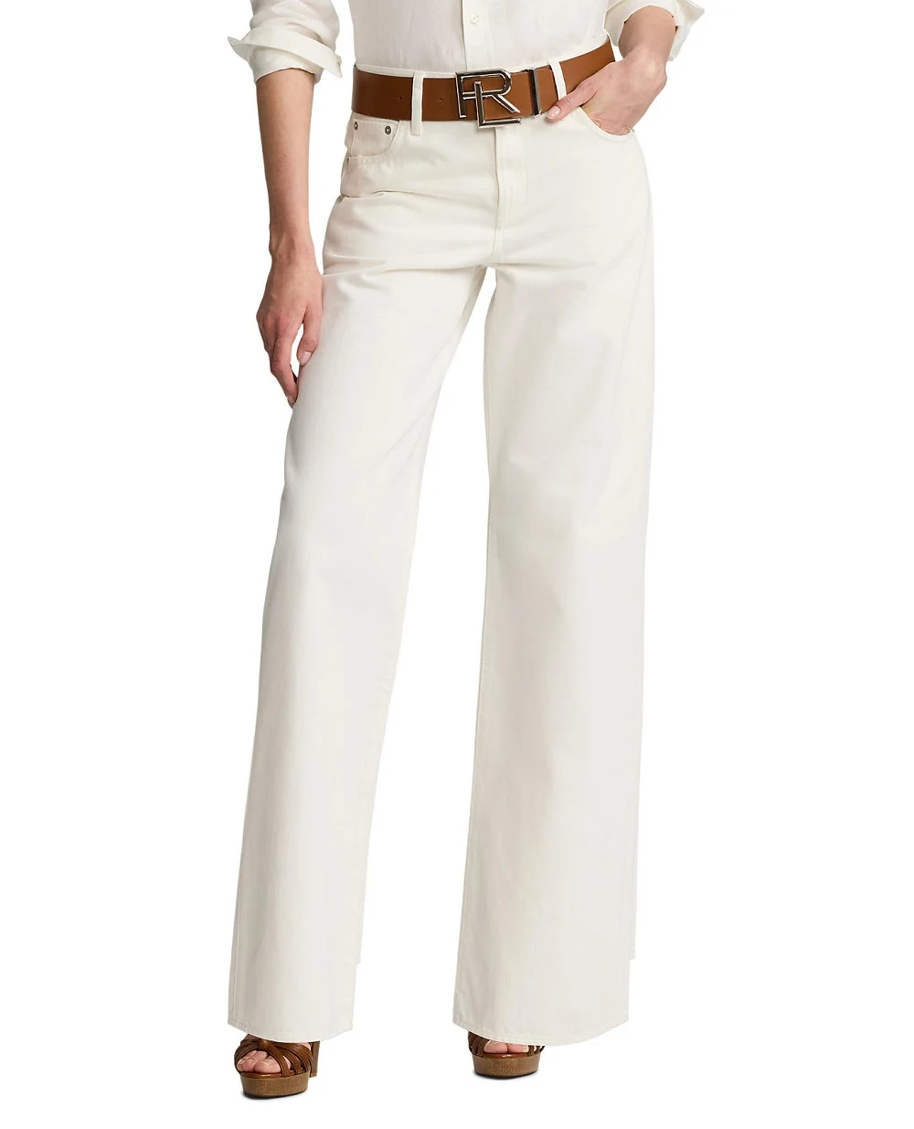 Джинси Ralph Lauren Collection 290963100001, білий колір • Купити в інтернет-магазині Kameron