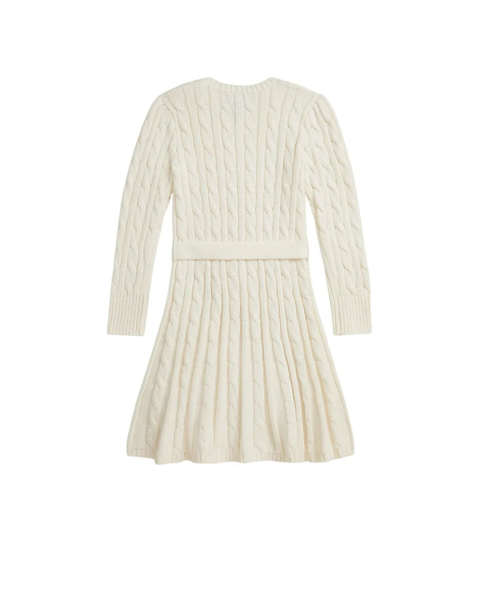 Дитяча сукня-світр з бавовни Polo Ralph Lauren Kids 312978859001, кремовий колір • Купити в інтернет-магазині Kameron