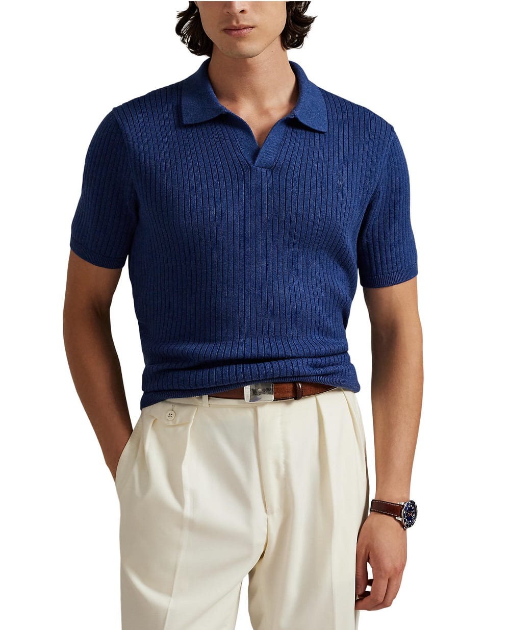 Поло Polo Ralph Lauren 710P07774001, синий цвет • Купить в интернет-магазине Kameron