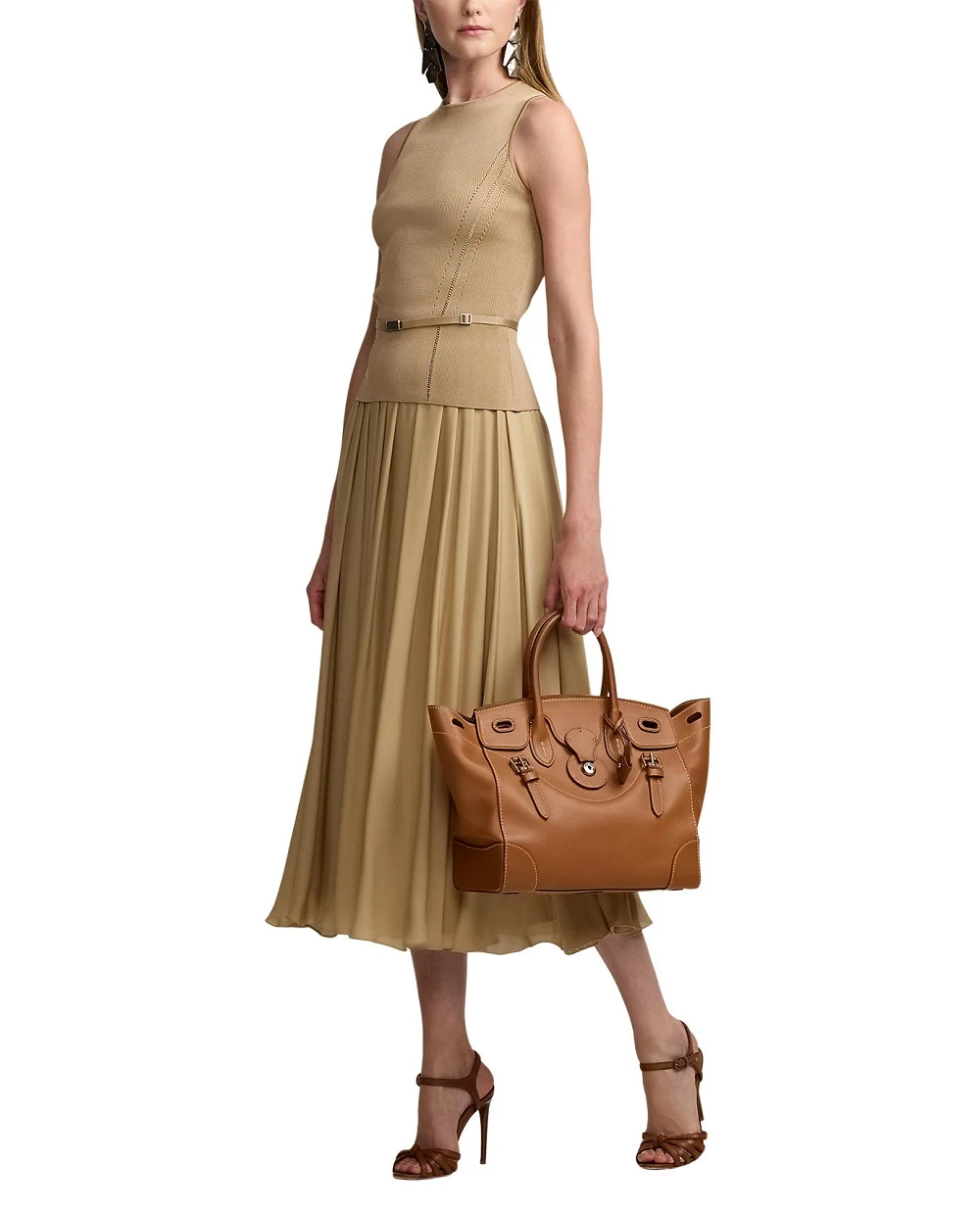 Топ Ralph Lauren Collection 290963203001, бежевий колір • Купити в інтернет-магазині Kameron