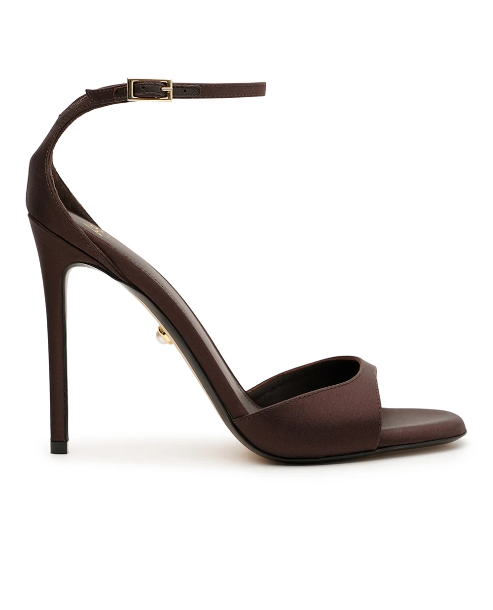 Босоножки Bar 110 из шёлка Alevi L26SC021.U.0222X09, коричневый цвет • Купить в интернет-магазине Kameron