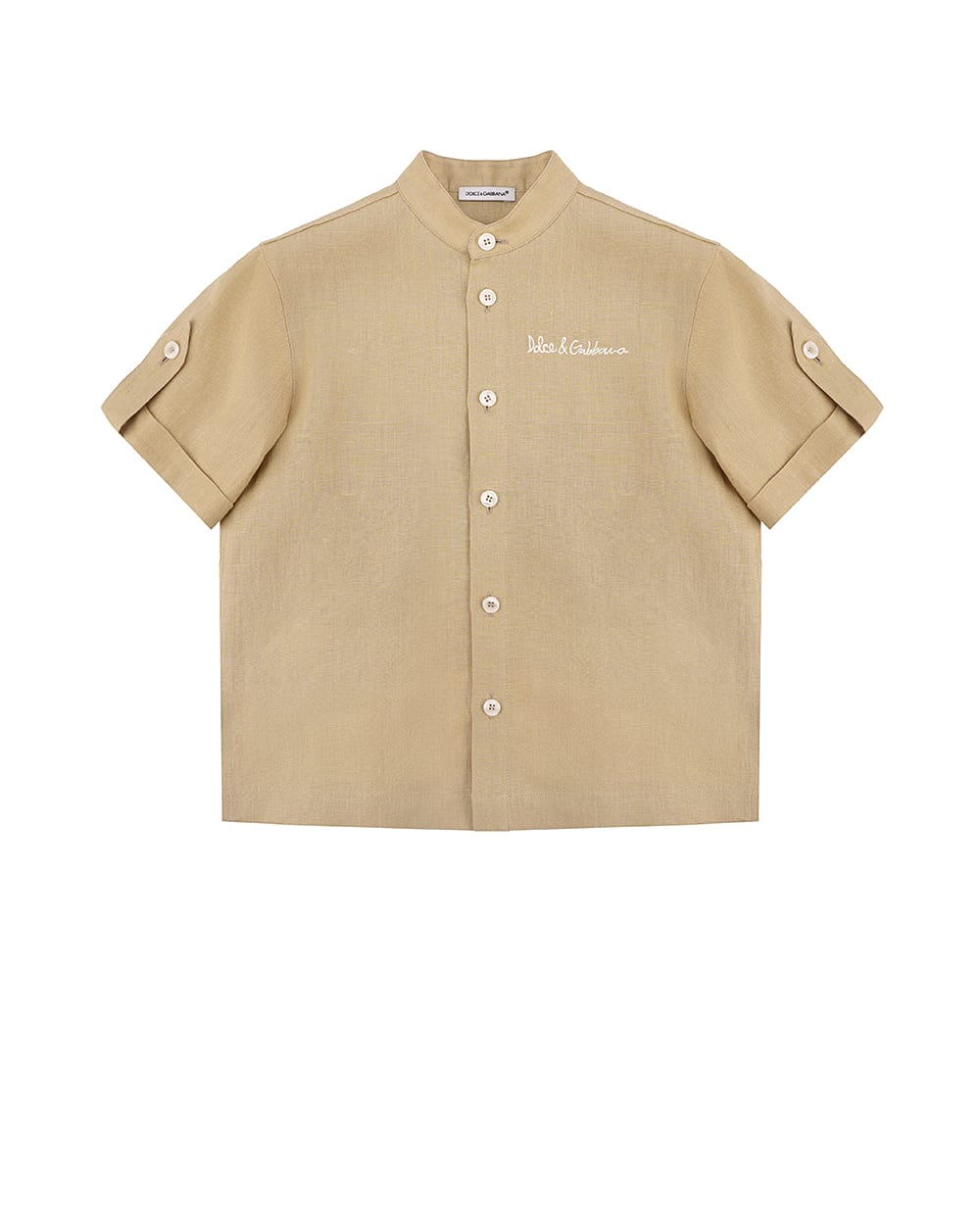Детская рубашка Dolce&Gabbana Kids L44S25-FU4LH-S, бежевый цвет • Купить в интернет-магазине Kameron