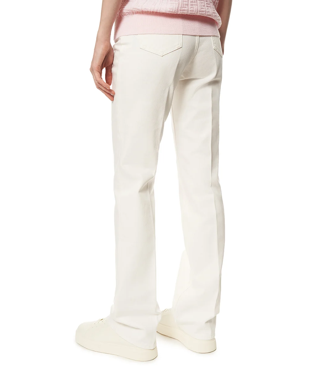 Джинси прямого крою Balmain GF1MI070DG14, білий колір • Купити в інтернет-магазині Kameron